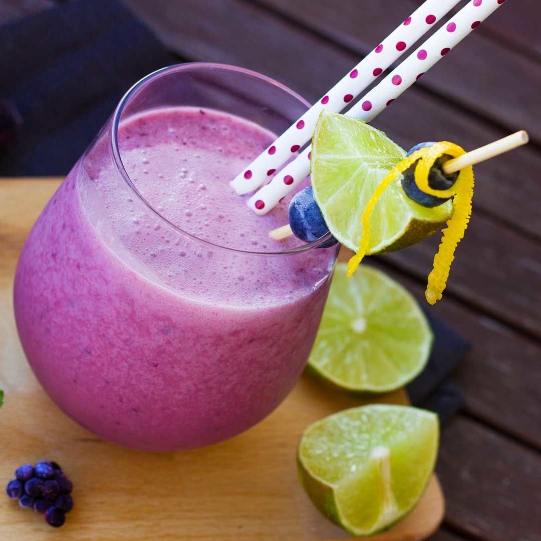 Böğürtlenli Chialı Smoothie