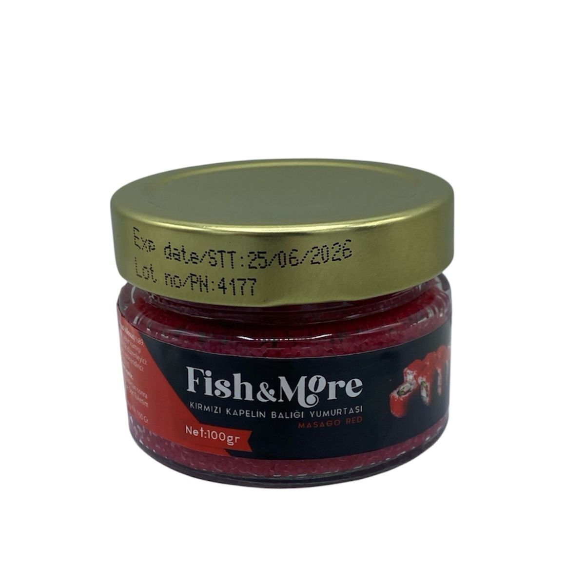 Fish & More Masago Red Kırmızı Havyar 100 G.
