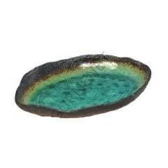 Miyake C-0970 Yeşil Derin Oval Tabak 26x18.5x3.5 Cm.