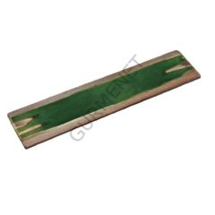 Miyake C-0912 Yeşil Desenli Uzun Sunum Tabağı 46x12.5x2.5 Cm.