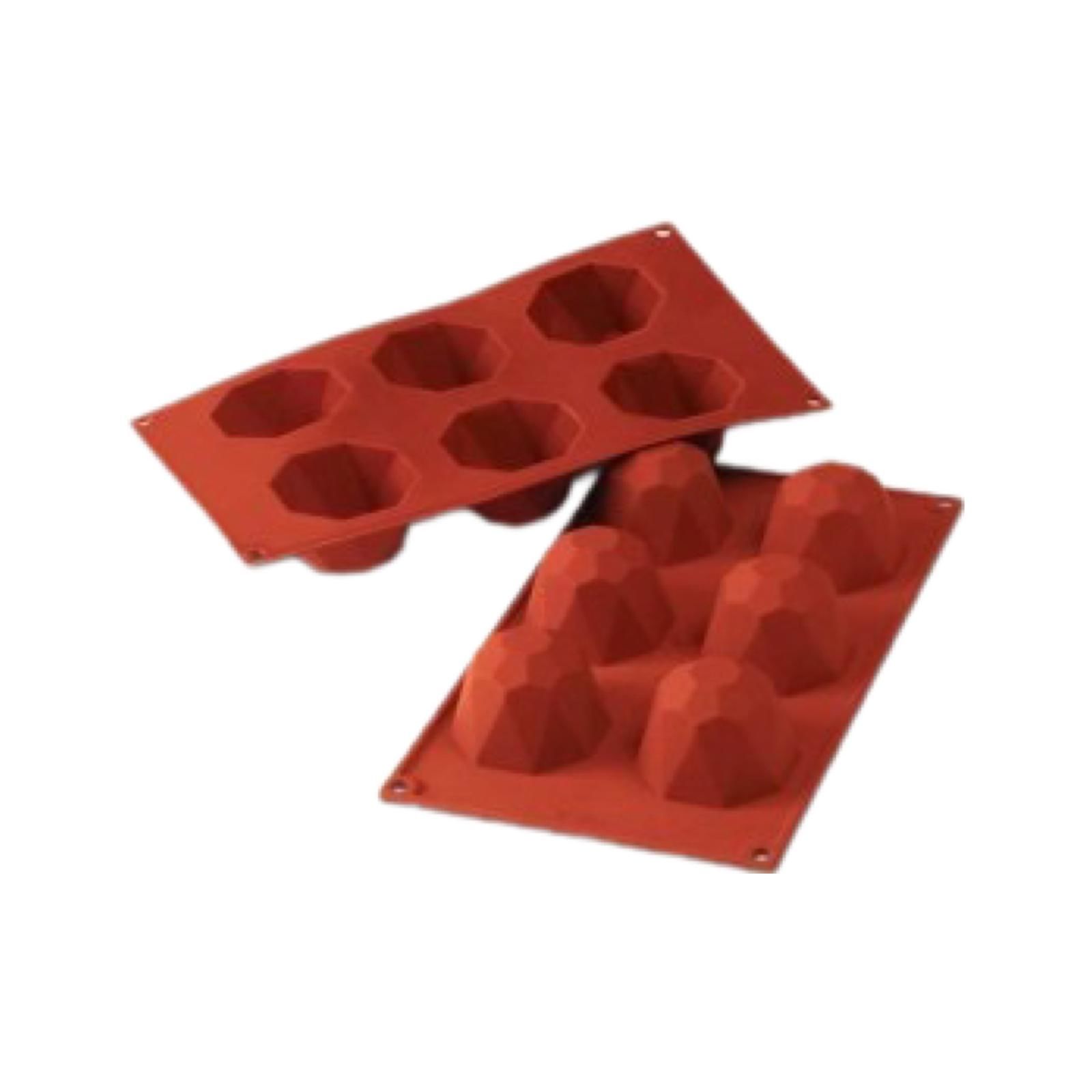 Paderno 53 Diamonds Silikon Muffin Kek Kalıbı 6'lı