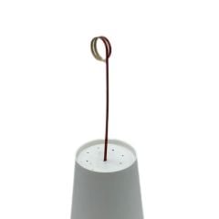 Gaishi MN0120 Bambu Kürdan Halka Kırmızı  12 Cm. 50 Adet