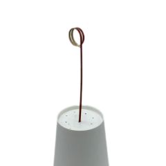 Gaishi MN0120 Bambu Kürdan Halka Kırmızı  12 Cm. 50 Adet