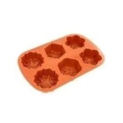 Paderno 54 Snowflakes Silikon Muffin Kek Kalıbı 6'lı