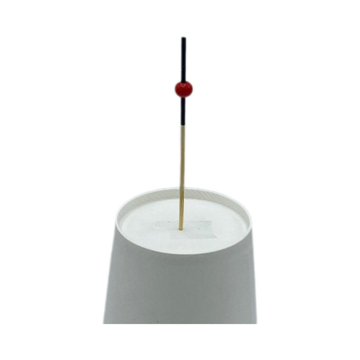 Gaishi M0031 Bambu Kürdan Siyah Kırmızı Boncuklu 9 Cm. 50 Adet