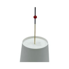 Gaishi M0031 Bambu Kürdan Siyah Kırmızı Boncuklu 9 Cm. 50 Adet