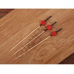 Gaishi VO12000A Bambu Kürdan Siyah Kırmızı Davul 12 Cm. 50 Adet