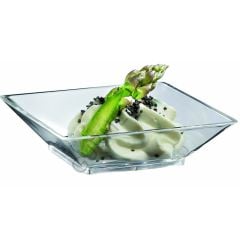 Solia Bu40000 Mini Kare Tabak Pleksi Şeffaf 6 X 6 X 1,8 Cm 50 Adet