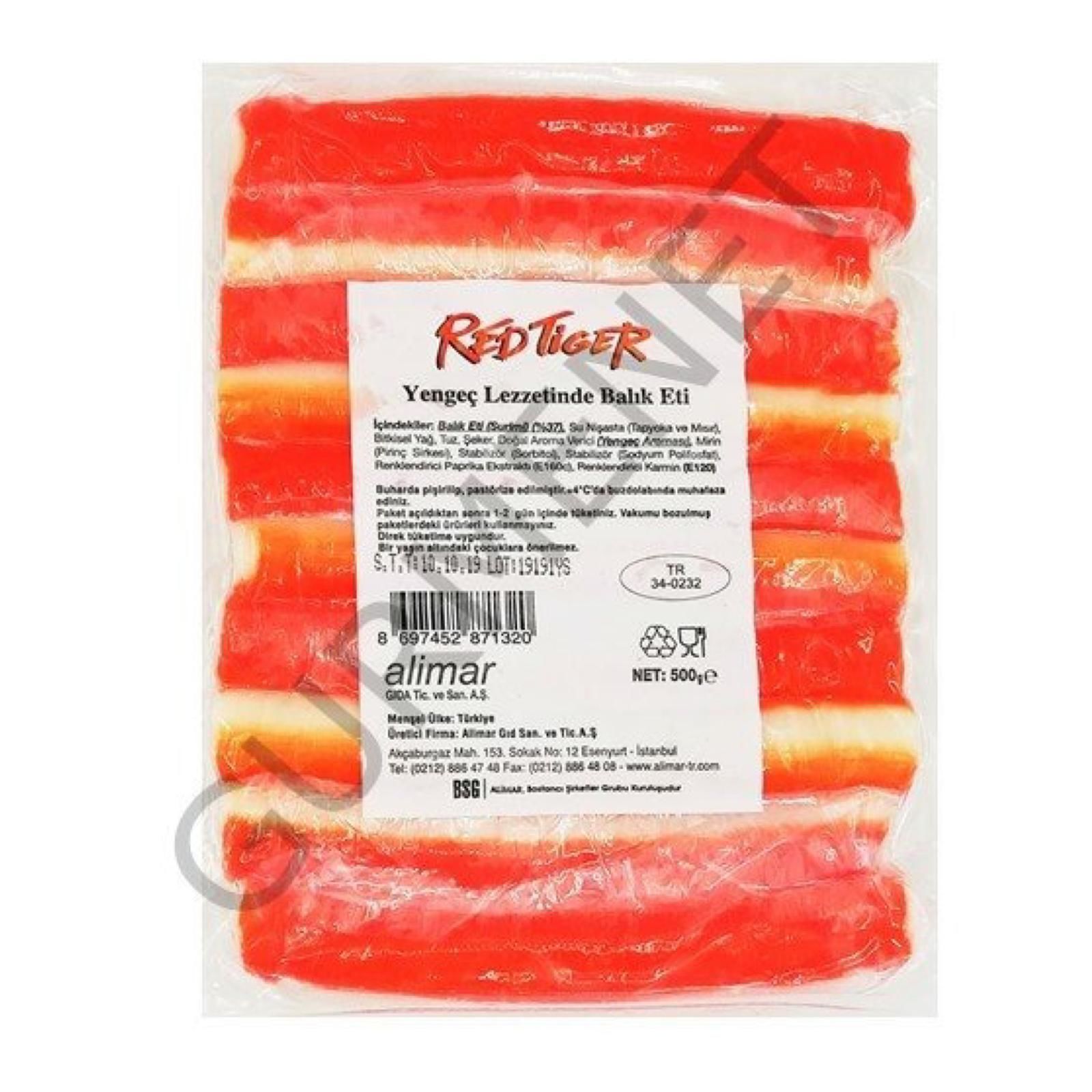 Red Tiger Yengeç Surimi Stick Taze Ekstra Kalite 500 Gr.