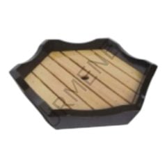 Benefisha Ss040 Bambu Sushi Tepsi Ayaklı Sunum 24,5 X 21,5 X 5 Cm