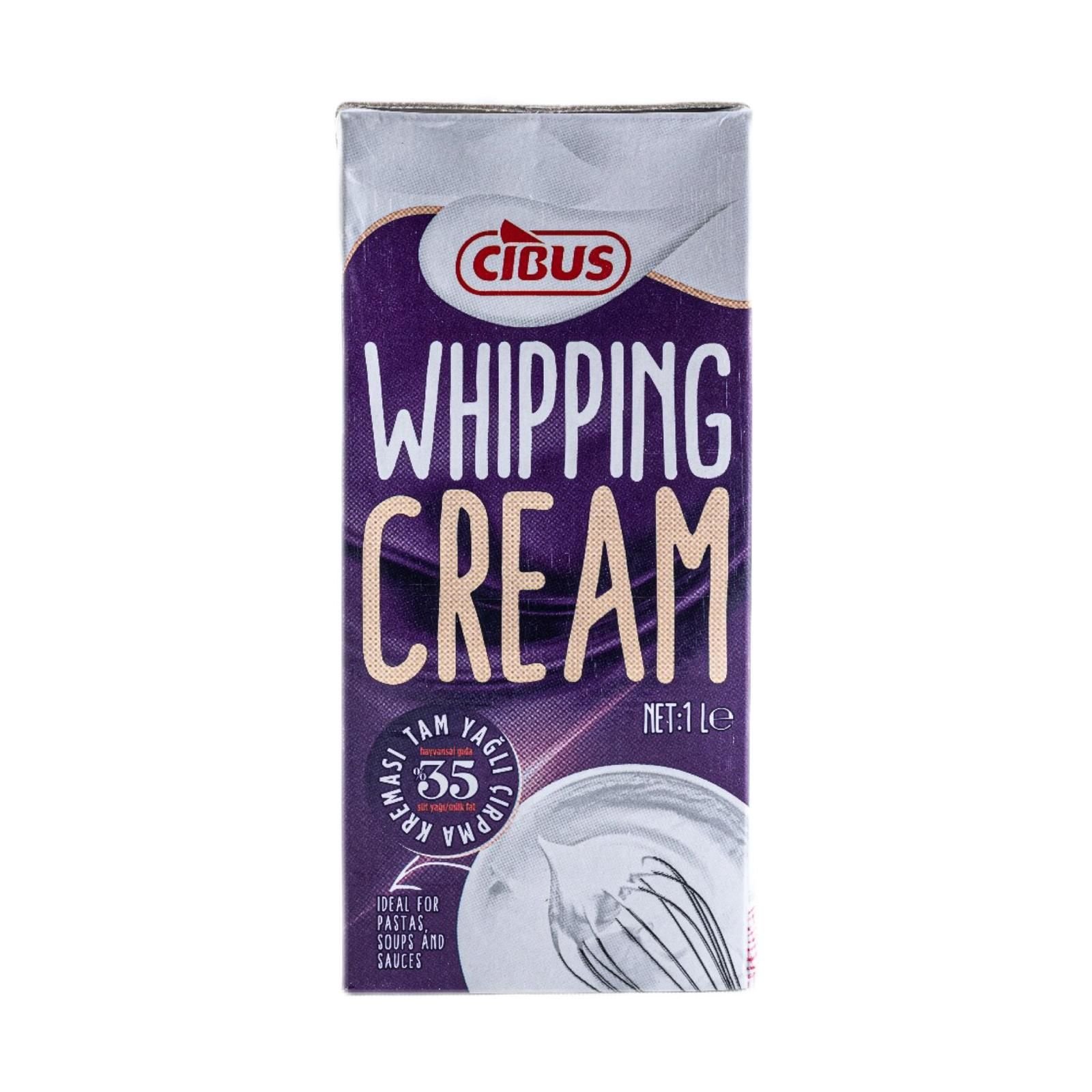 Cibus Hayvansal Çırpma Kreması 1 Litre X 12 Adet