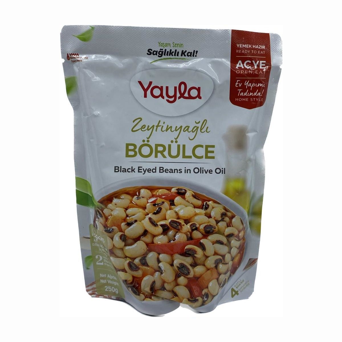 Yayla Hazır Yemek Zeytinyağlı Börülce 250 Gr.