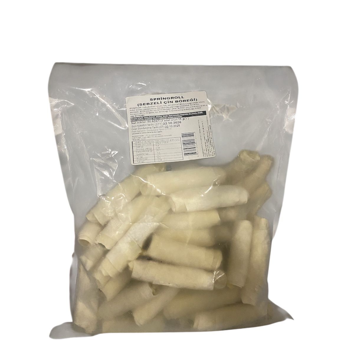 King Crown Springroll Sebzeli Çin Böreği 15 Gr X 50 Adet 750 Gr.