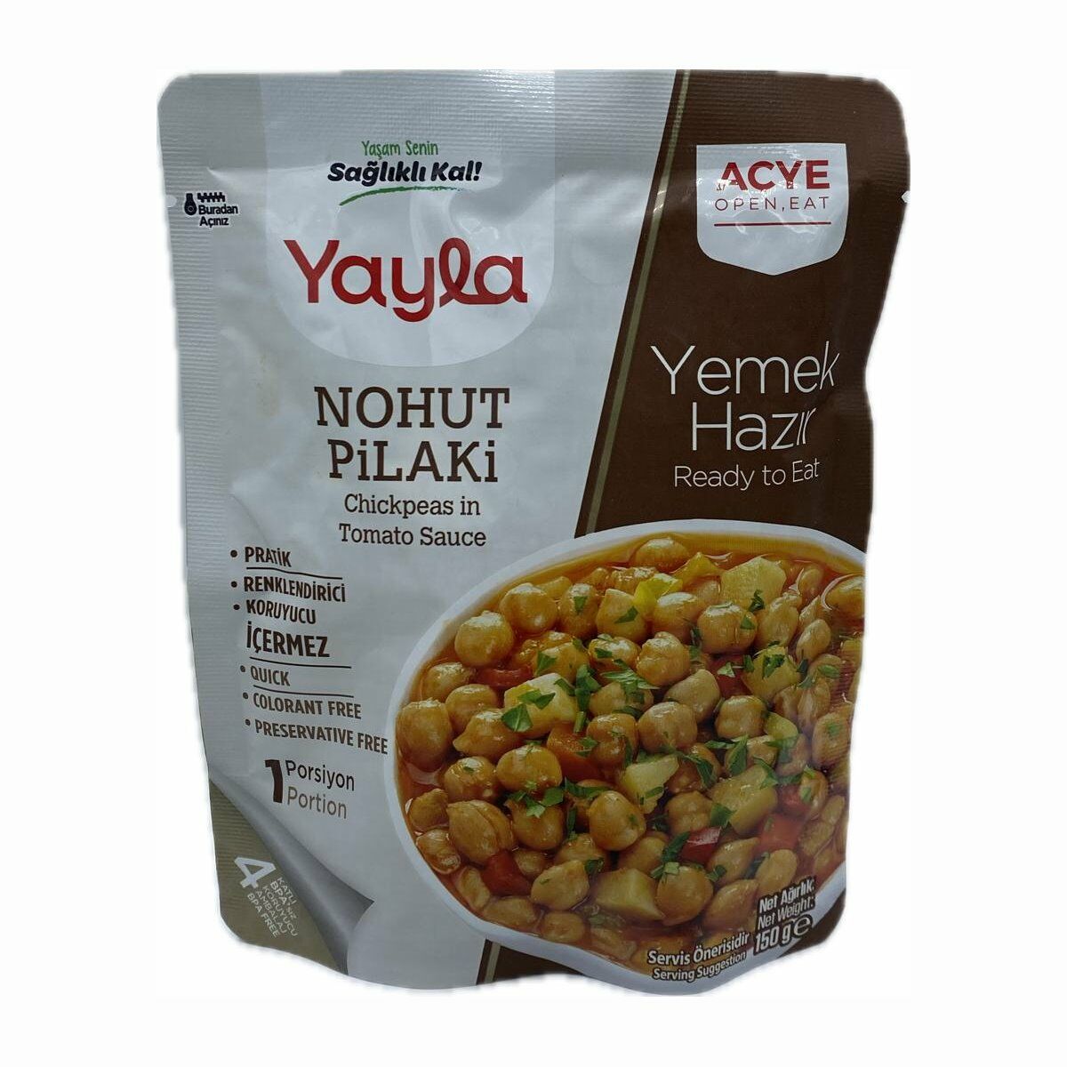 Yayla Hazır Yemek Nohut Pilaki 150 Gr.