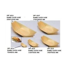 Gaishi Opf601C Bambu Kayık Kase 14X7X2 Cm 50 Adet