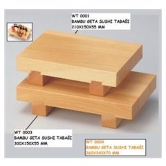 Benefisha WT0002 Bambu Sushi Servis Tabağı 24 x 15 x 5.5 CM