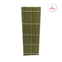 Gaishi M0029B Yeşil Bambu Sushi Mat Sushi Sarma Hasırı 24 Cm