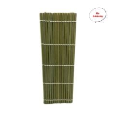 Gaishi M0029B Yeşil Bambu Sushi Mat Sushi Sarma Hasırı 24 Cm