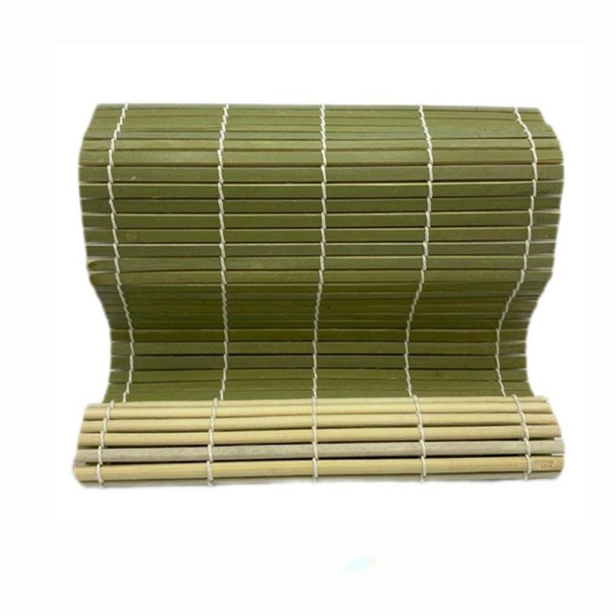 Gaishi M0029B Yeşil Bambu Sushi Mat Sushi Sarma Hasırı 24 Cm