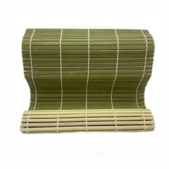 Gaishi M0029B Yeşil Bambu Sushi Mat Sushi Sarma Hasırı 24 Cm