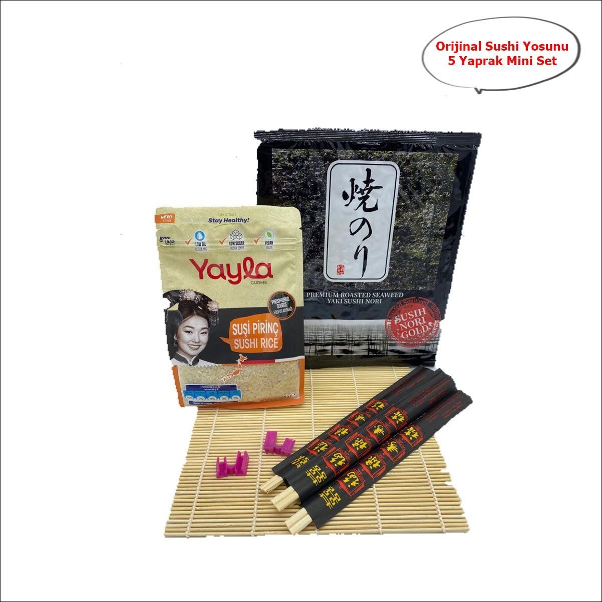 Sea Food Orijinal Yaki Sushi Nori Gold 5 Yaprak Mini Sushi Seti