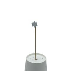 Gaishi WS12 Bambu Kürdan Beyaz Kar Tanesi 12 Cm 50 Adet