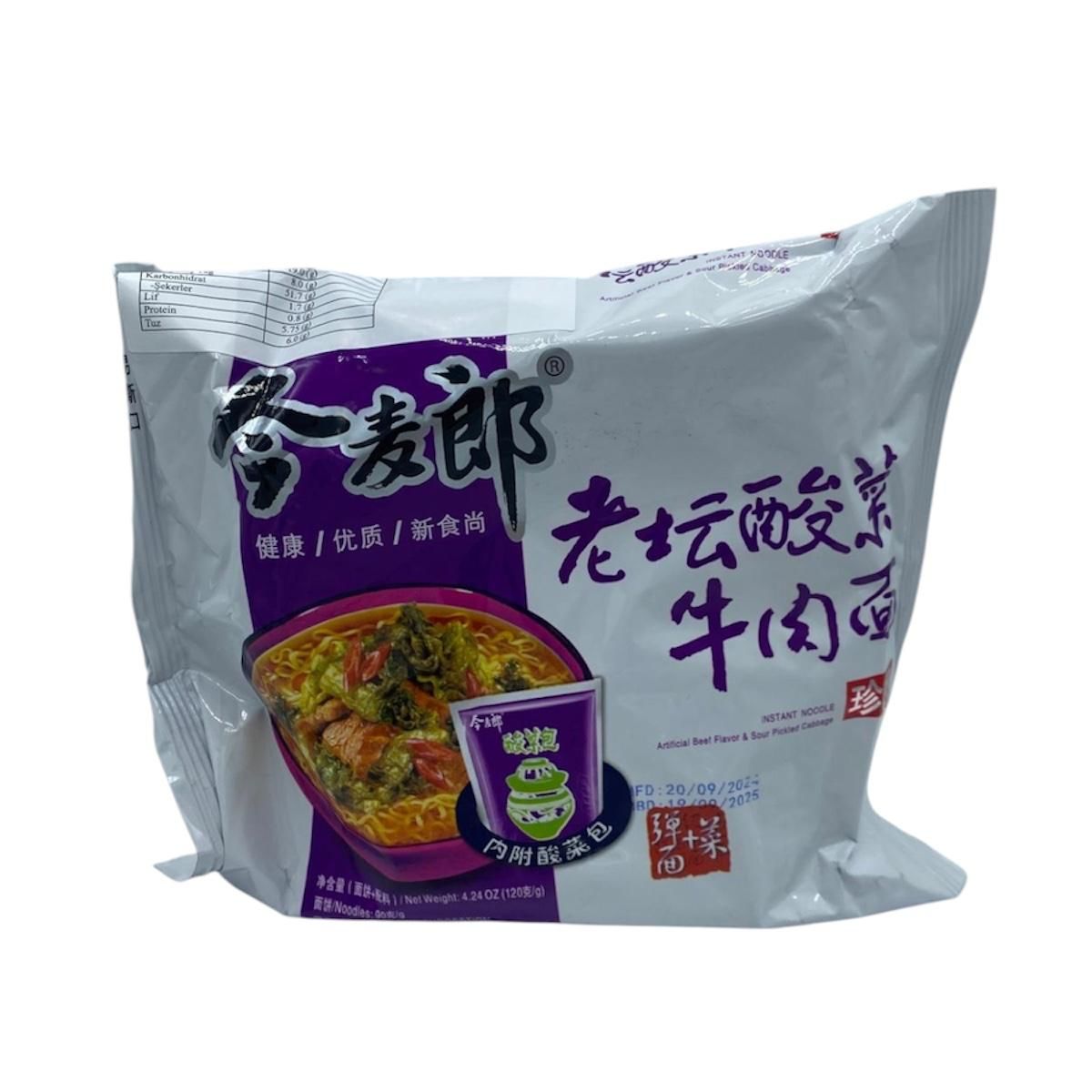 Jml Ekşi Lahana ve Dana Eti Aromalı Erişte Instant Noodles 120 G.