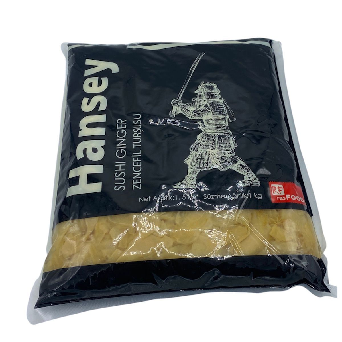 Hansey Beyaz Zencefil Turşusu 1.5 Kg Net: 1 Kg.