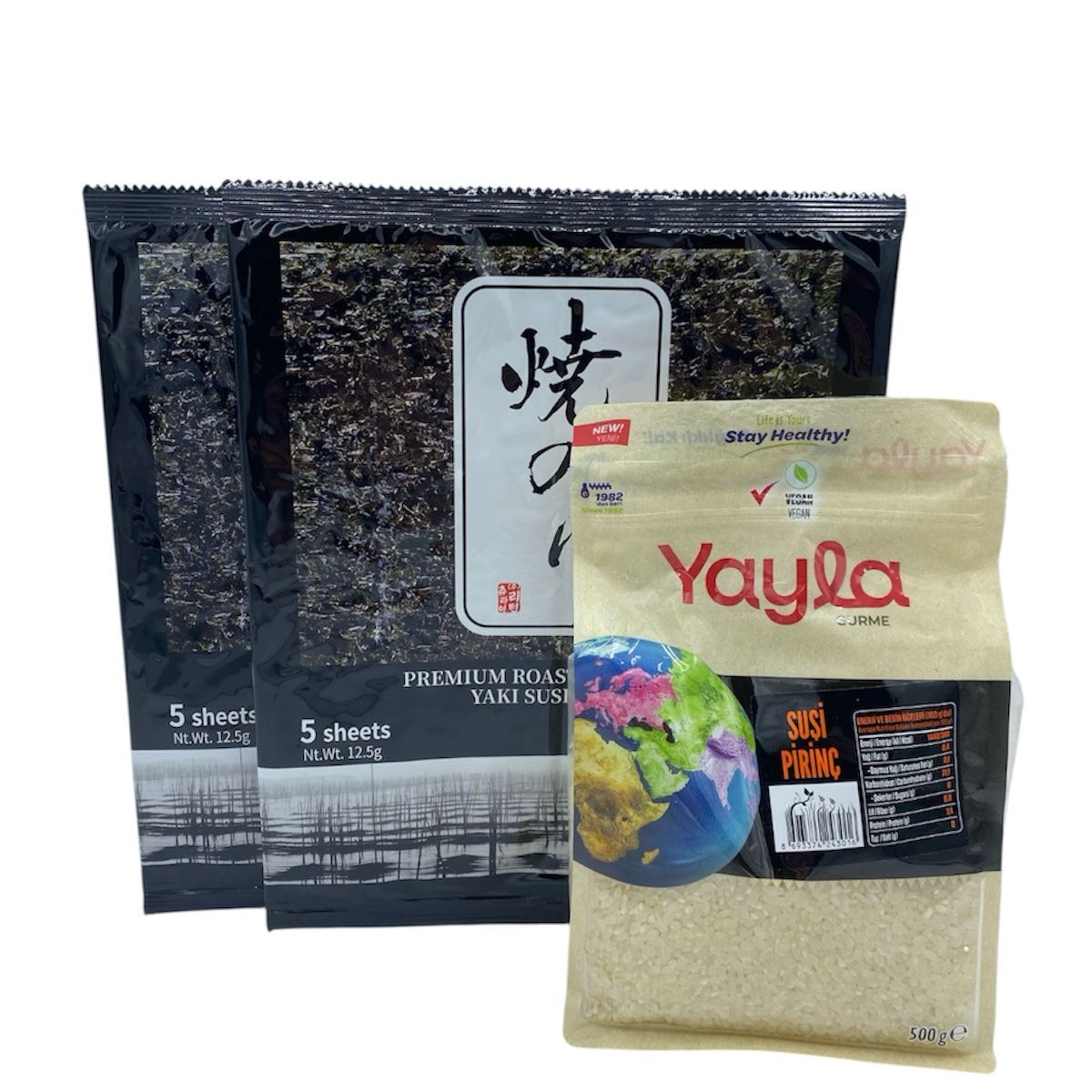 10 Yaprak Sushi Yosunu - Sushi Pirinci 500 G.