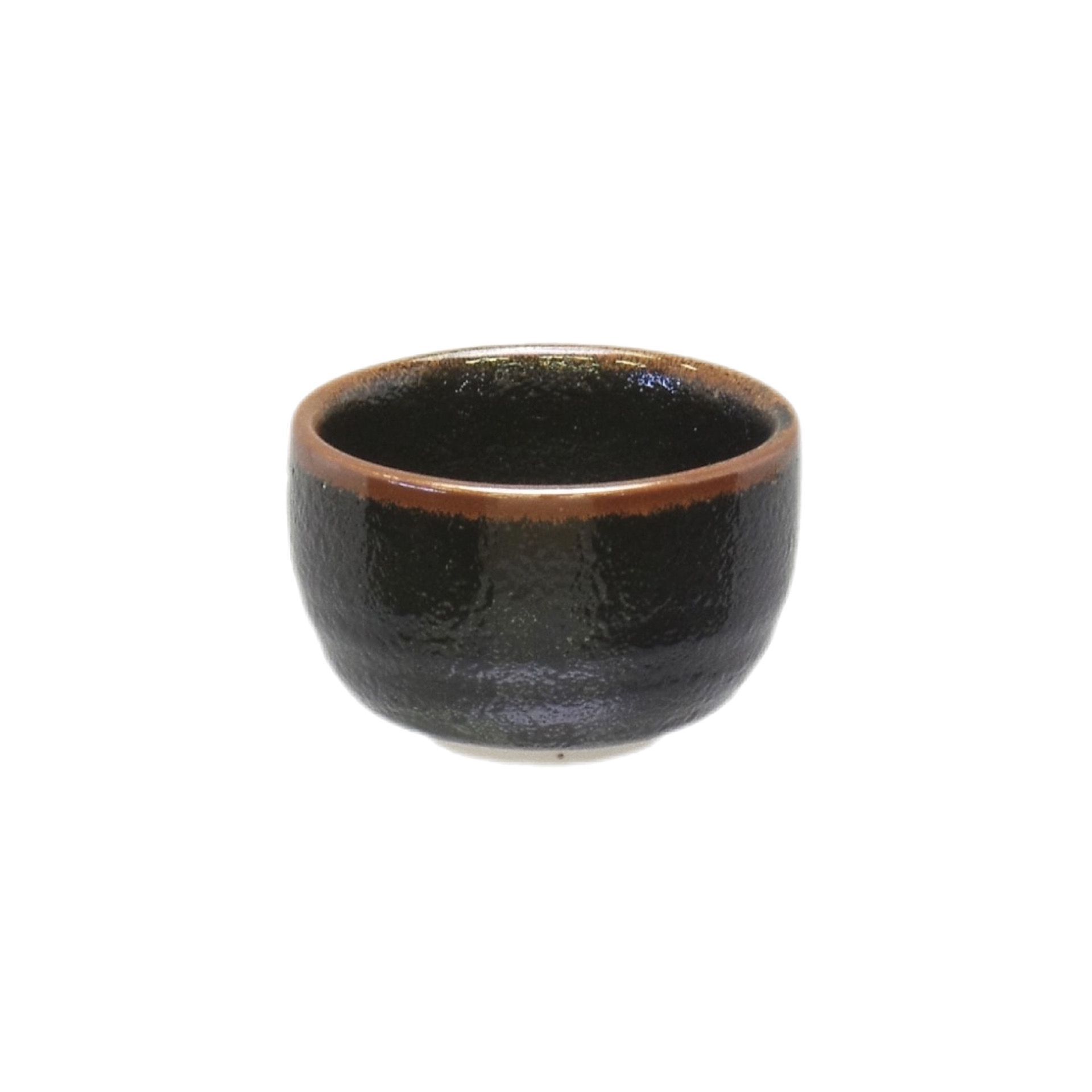 Miyake TSC17-3 Porcelain Tenmoku Black A Sake Cup 3,8x6 Cm