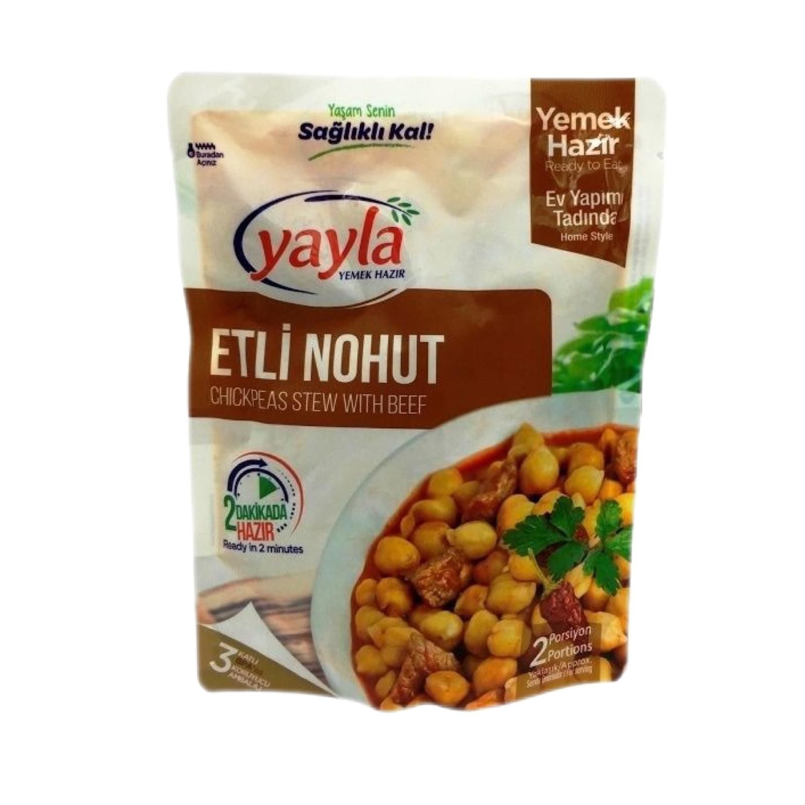 Yayla Hazır Yemek Etli Nohut 250 Gr.