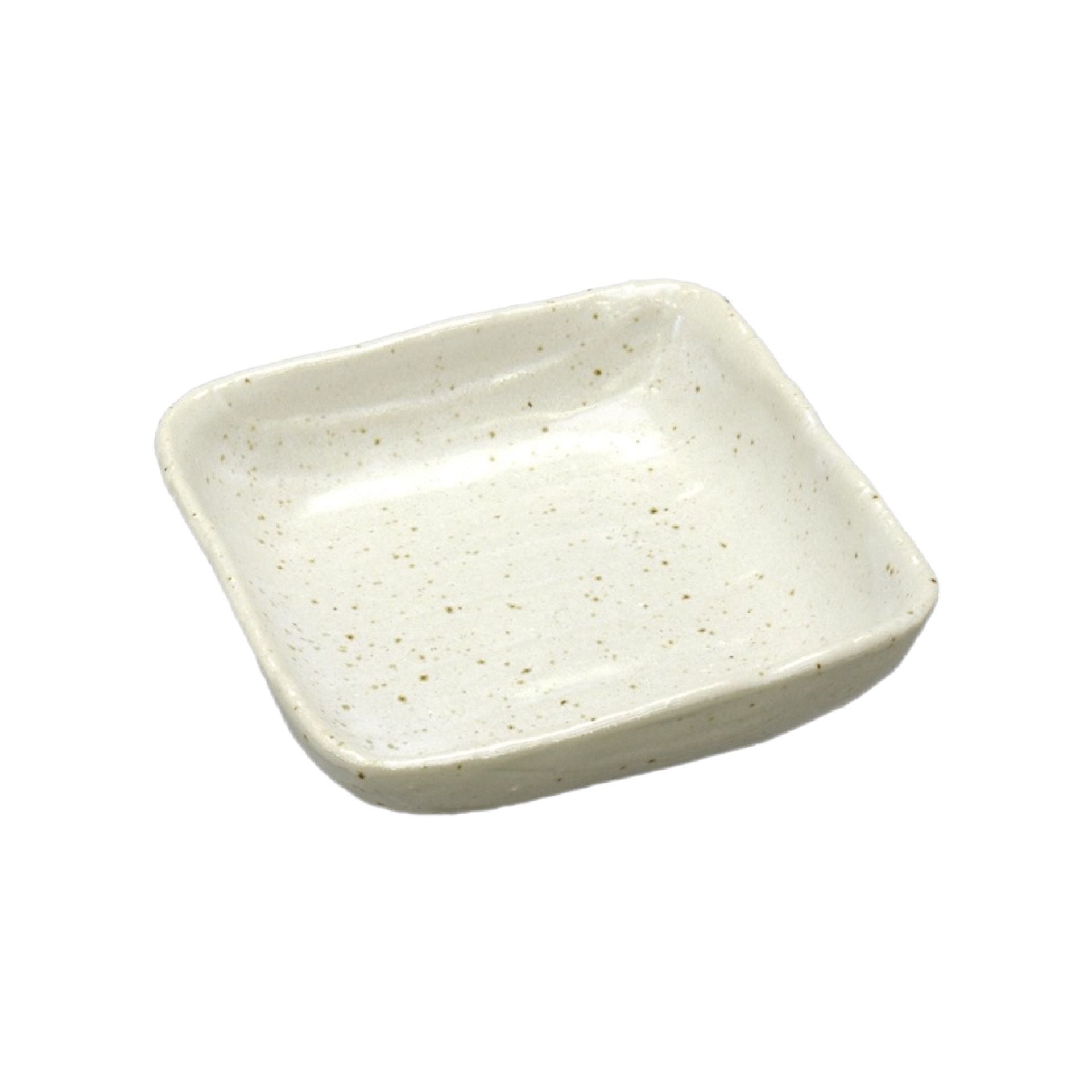 Miyake TSC14-10 Porcelain White Dots Square Bowl 15,5x15,5x5 Cm