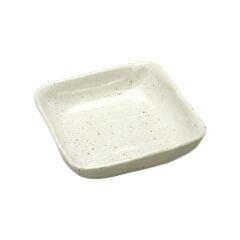 Miyake TSC14-10 Porcelain White Dots Square Bowl 15,5x15,5x5 Cm