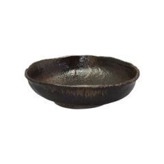 Miyake TSC22-1 Porcelain Dark Brown Rd. Bowl 8x29,5 Cm