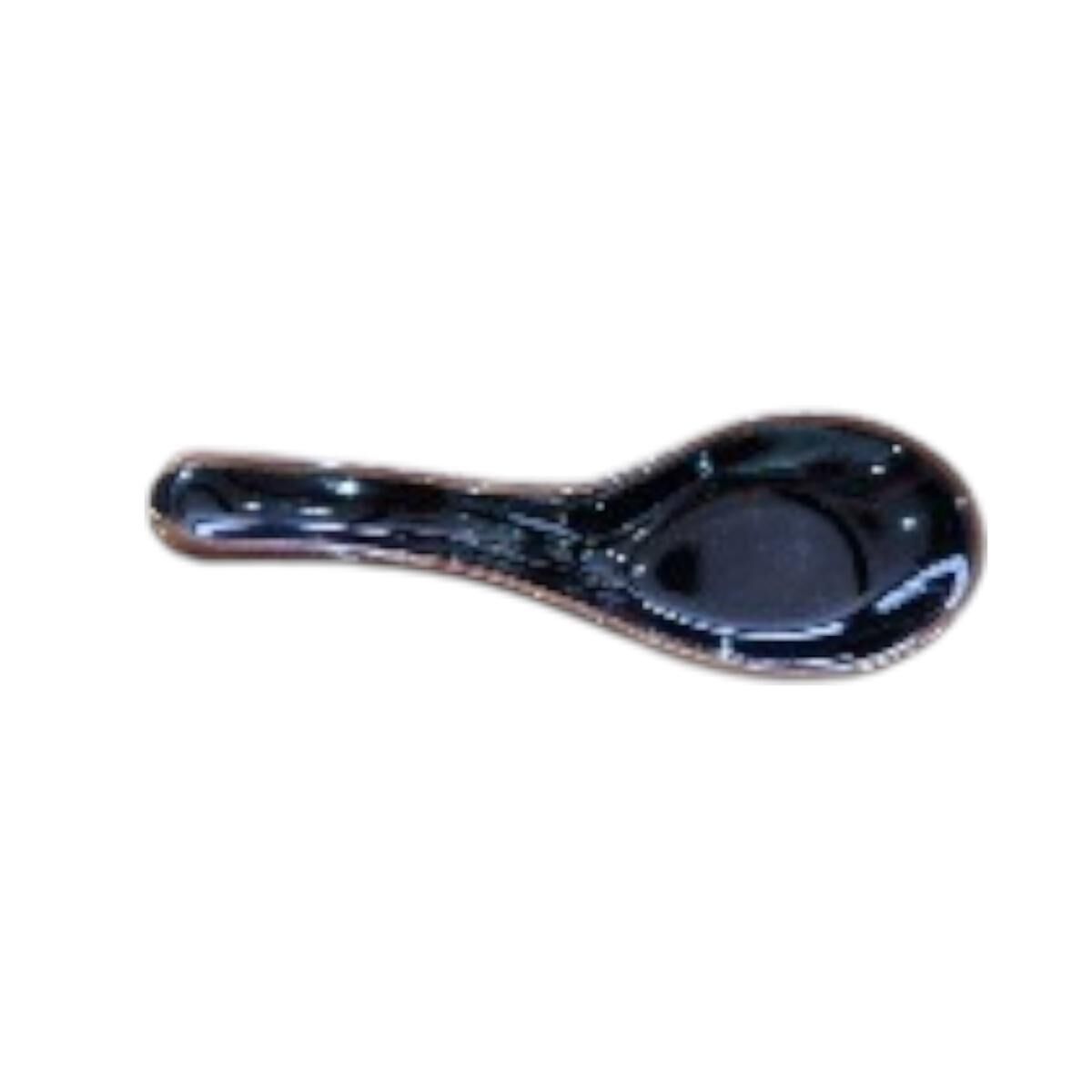 Miyake 450-27-79G Porselen Kaşık Siyah 14,2x4,7 Cm