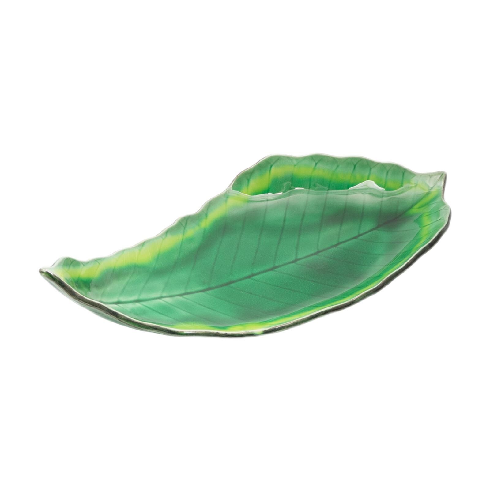 Miyake 24-8 Green Leaf Plate Large