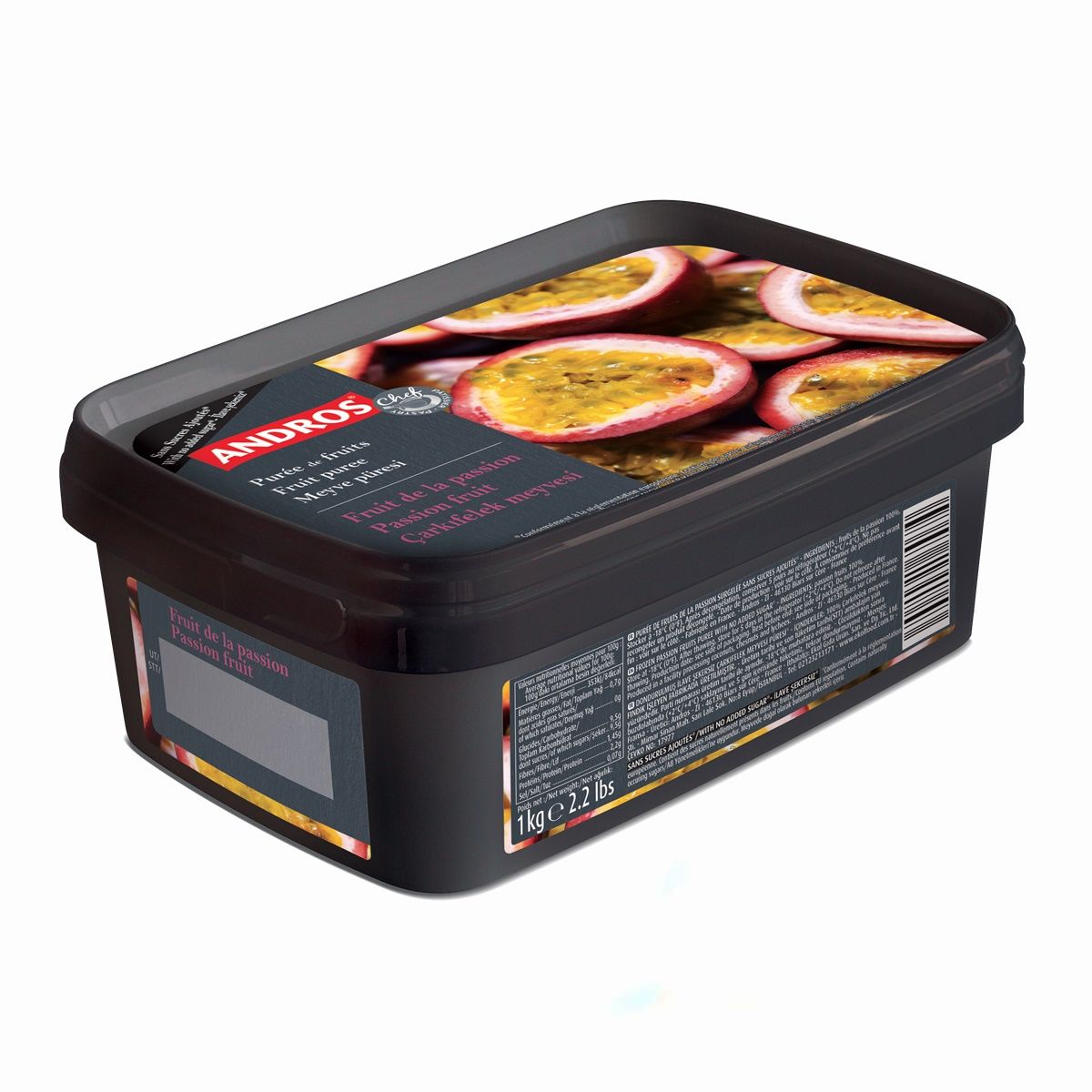 Andros Passion Fruit Çarkıfelek Meyve Püresi 1 Kg.