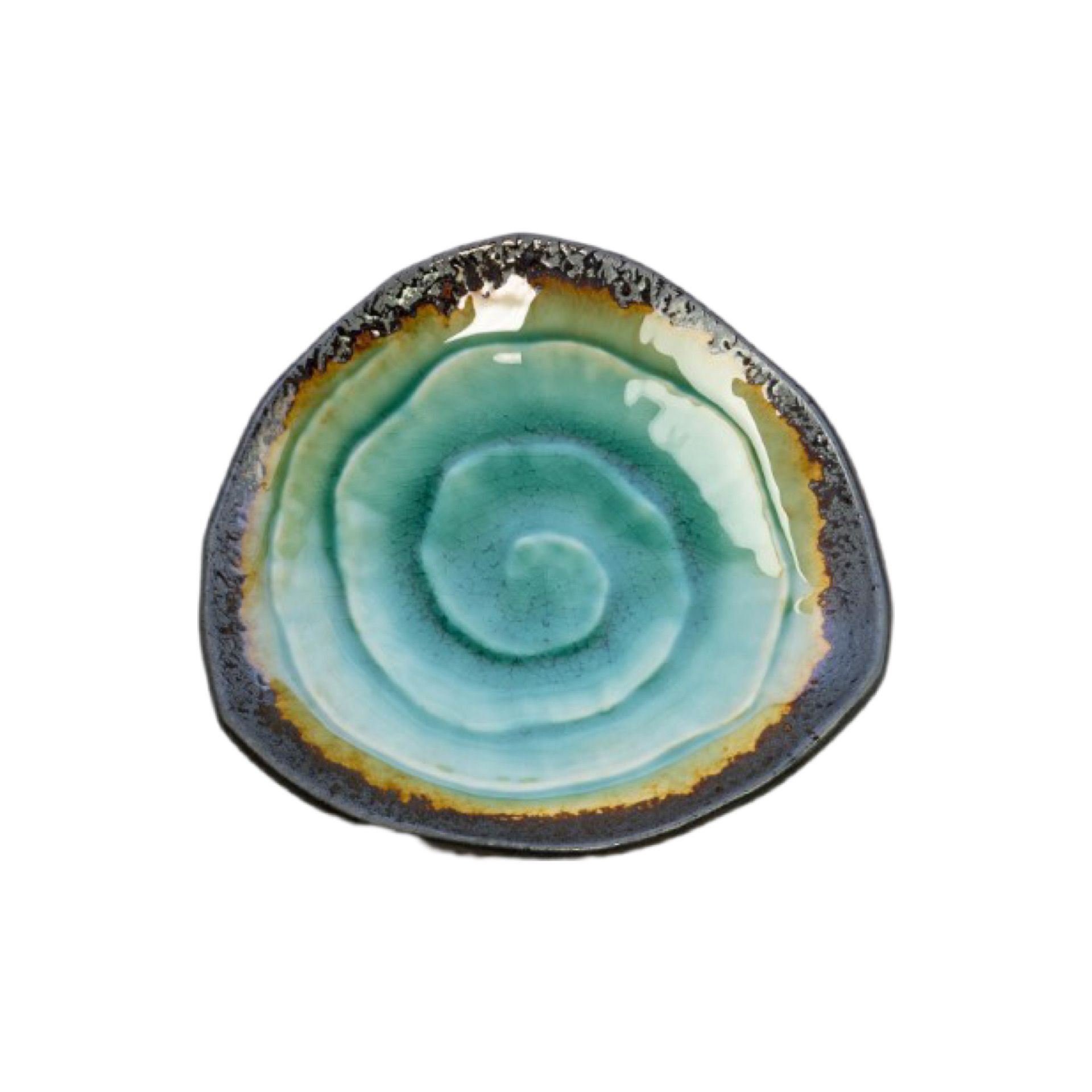 Miyake C-4893-198 Yeşil Üçgen Tabak 19.8x3.2 Cm