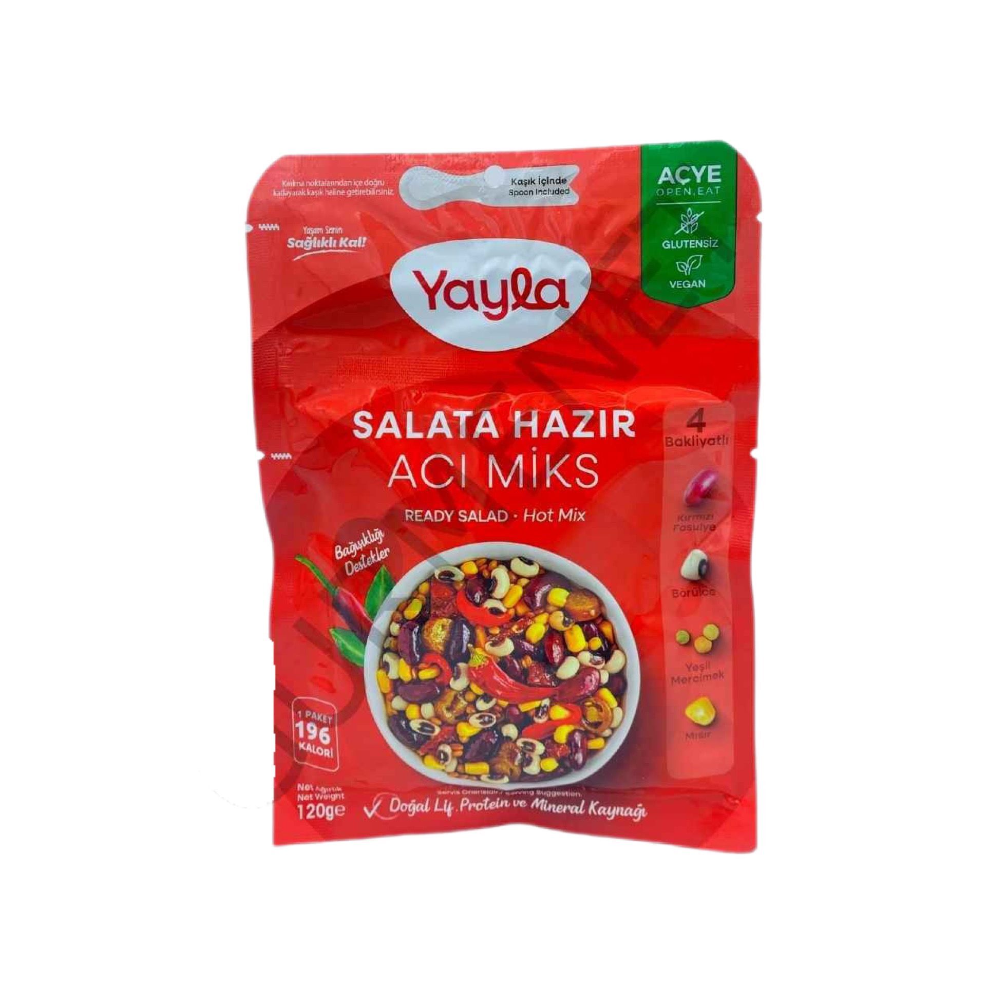Yayla Hazır Yemek Salata Karışımı Acılı 120 Gr.