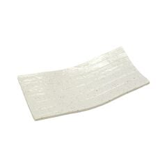 Miyake TSC14-2 Porcelain White Dots Rect. Plate 31,5x16x4,5 Cm