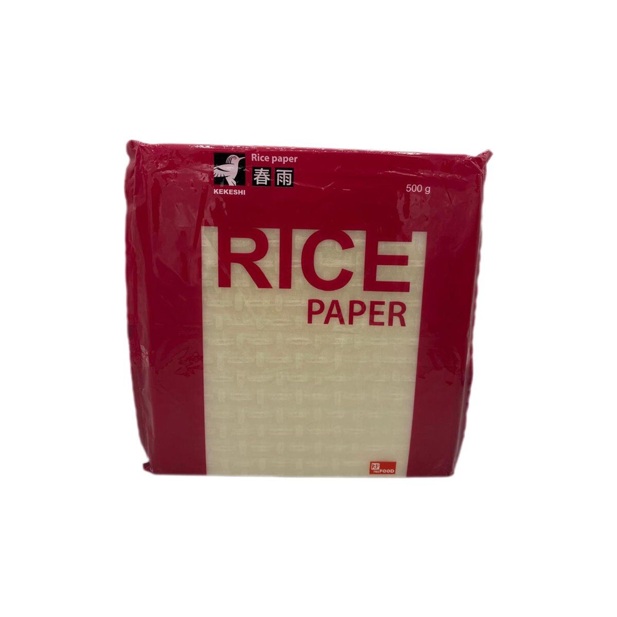 Kekeshi Rice Paper Pirinç Yufkası Kare 21x21 Ortalama 50 Yaprak 500 G.