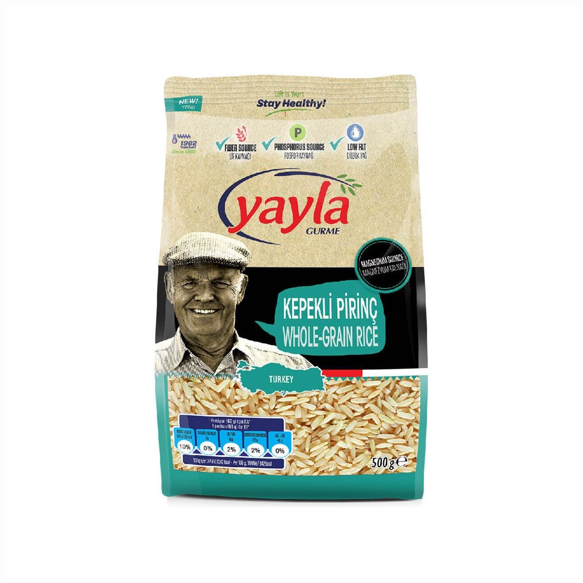 Yayla Gurme Kepekli Pirinç 500 Gr.