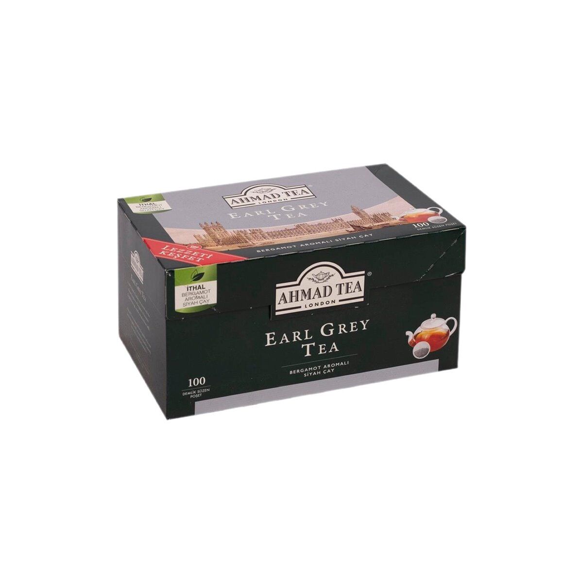 Ahmad Tea 2150 Earl Grey Demlik Poşet Çay 100'lü x 12 Paket