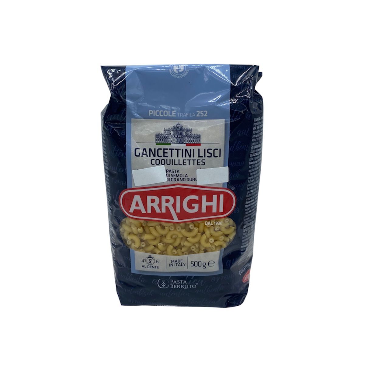 Arrighi Gancettini Lisci 252 Dirsek Makarna 500 G.