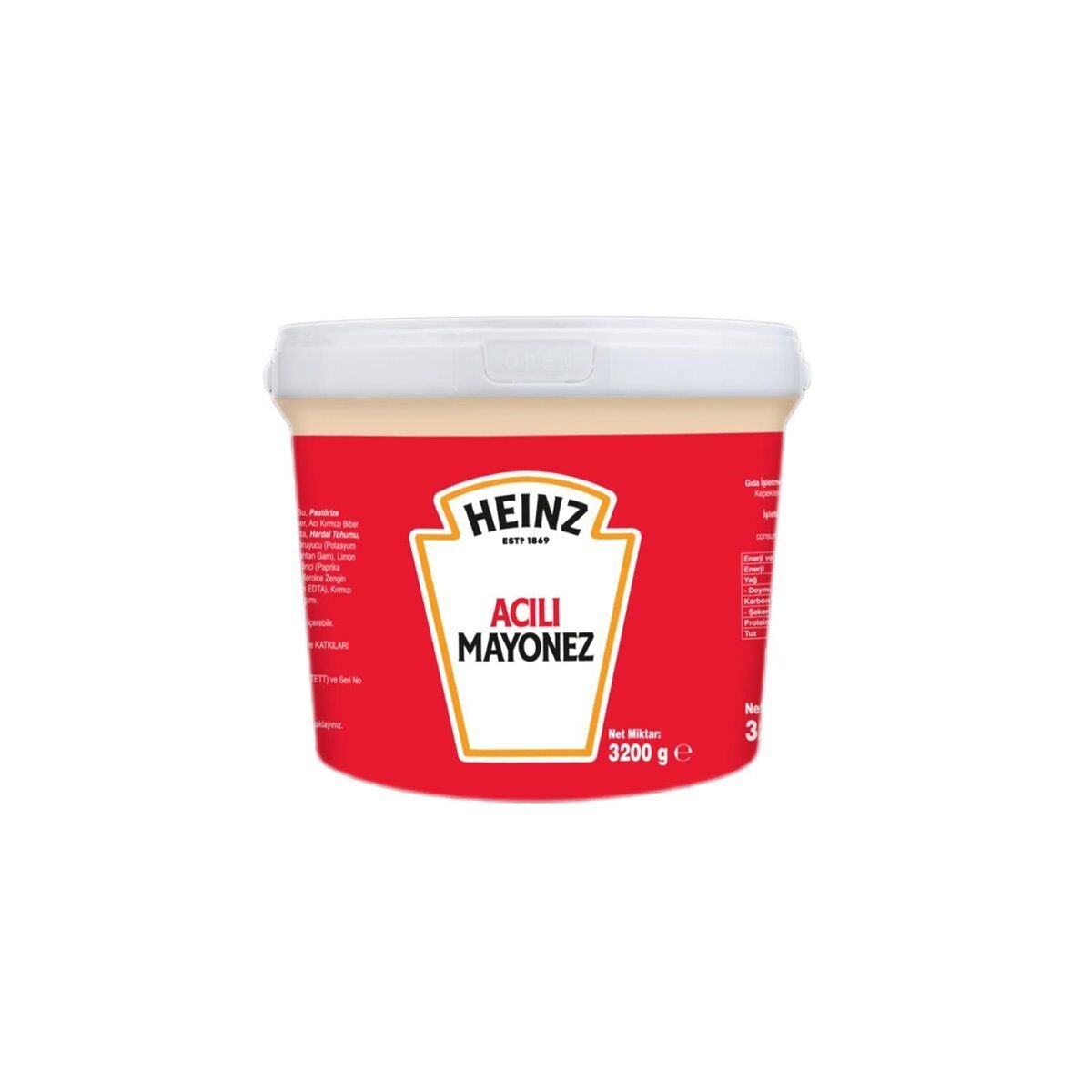 Heinz Mayonez Acılı 3,2 Kg x 2 Adet