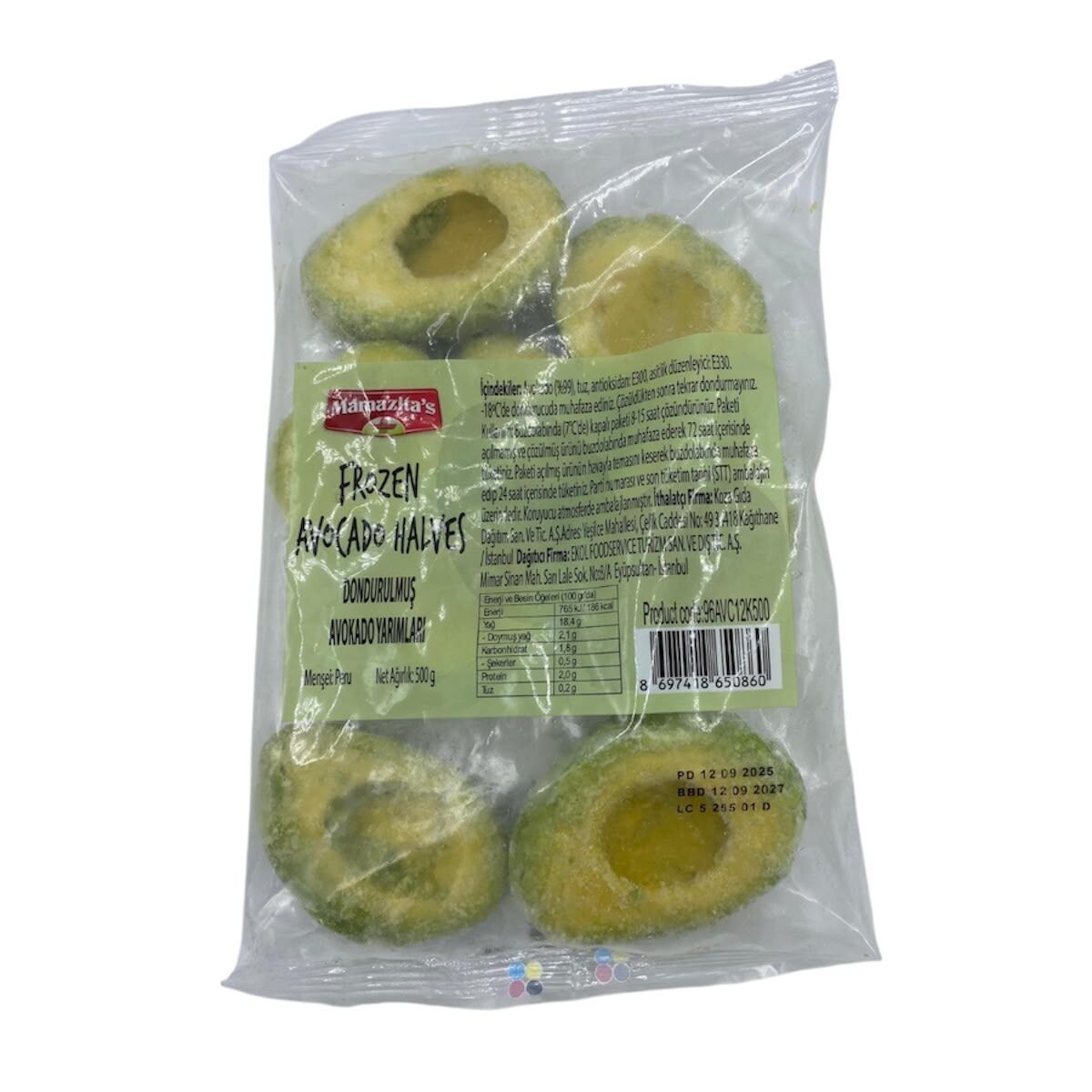 Mamazitas Yarım Avokado Donuk 500 G.