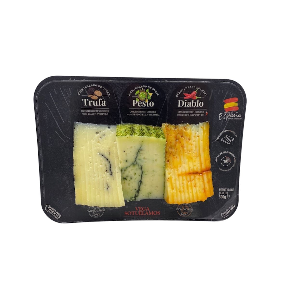 Vega Trüflü Pestolu Biberli Manchego Peyniri 3x100 300 G.
