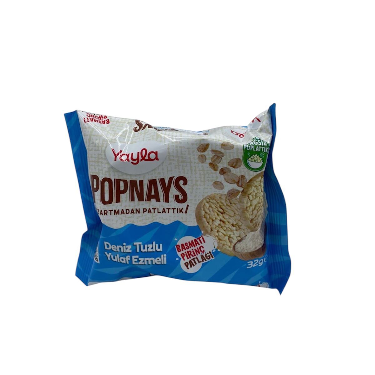 Popnays Basmati Pirinç Patlağı Deniz Tuzlu Yulaf Ezmeli 32 G.