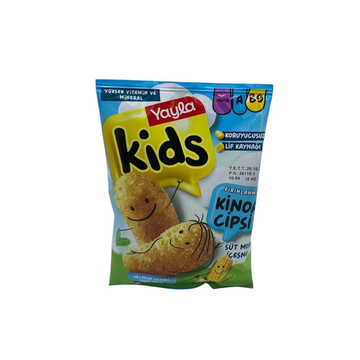 Notto Kids Fırınlanmış Kinoa Cipsi Süt Mısır Çeşnili 30 G.