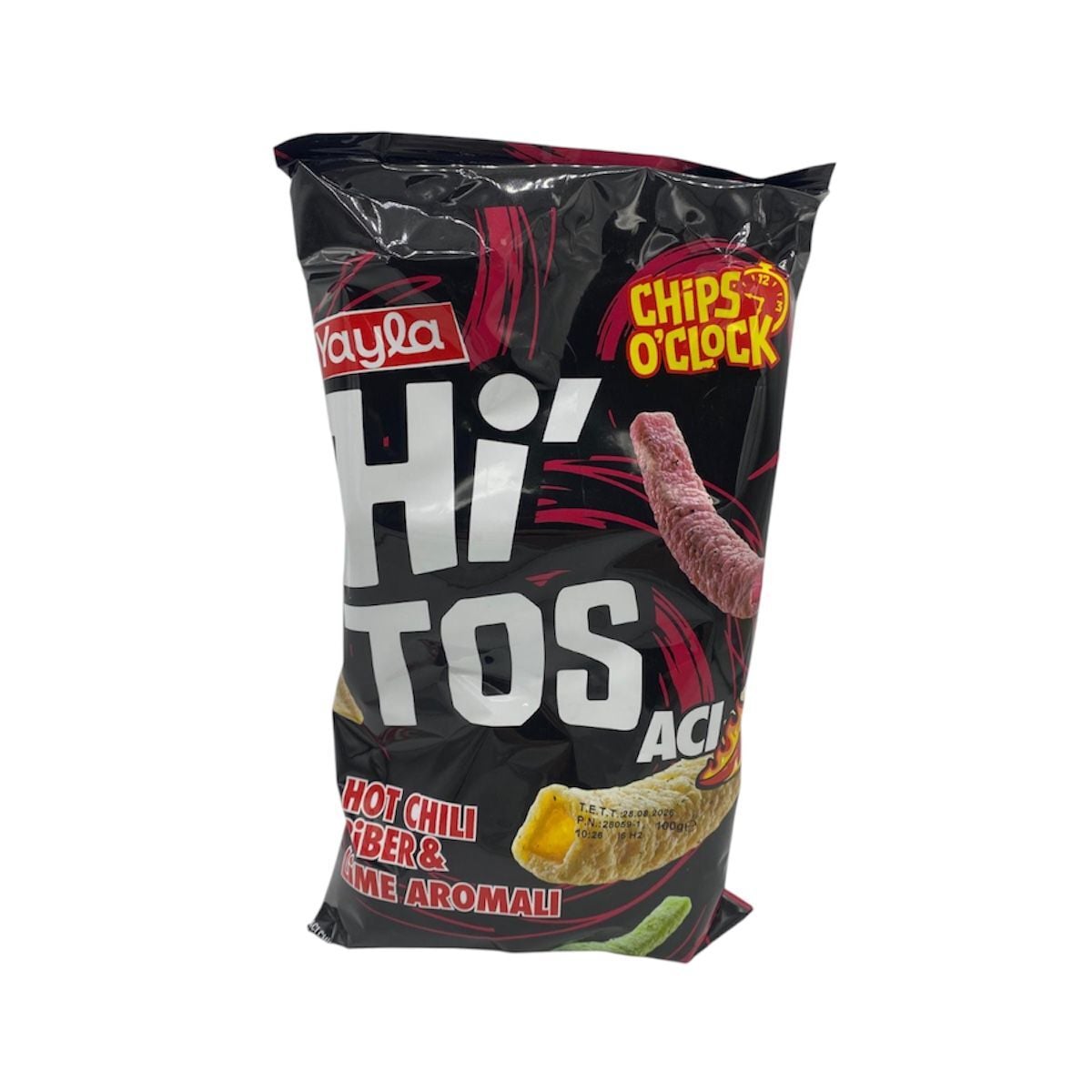 Hitos Hot Chili Biber Lime Aromalı Patates Çerezi 100 G.